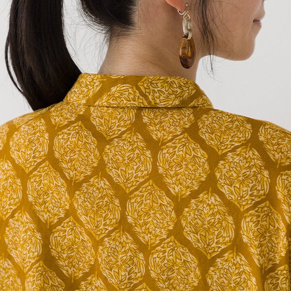 【crea delice】棉麻寬版滿版印花上衣 Japan E-Shop