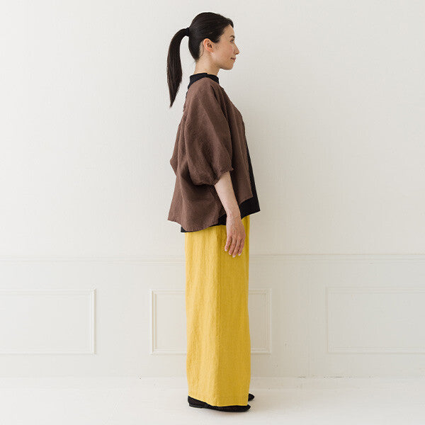 【crea delice】100%亞麻V領蝙蝠袖襯衫 Japan E-Shop