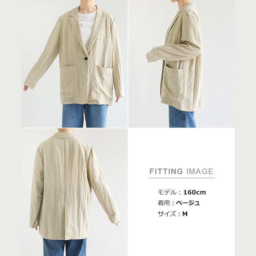 【evernavy】天絲亞麻混紡單釦西裝外套 Japan E-Shop