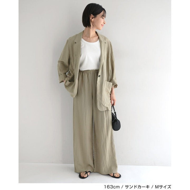 【evernavy】天絲亞麻混紡單釦西裝外套 Japan E-Shop