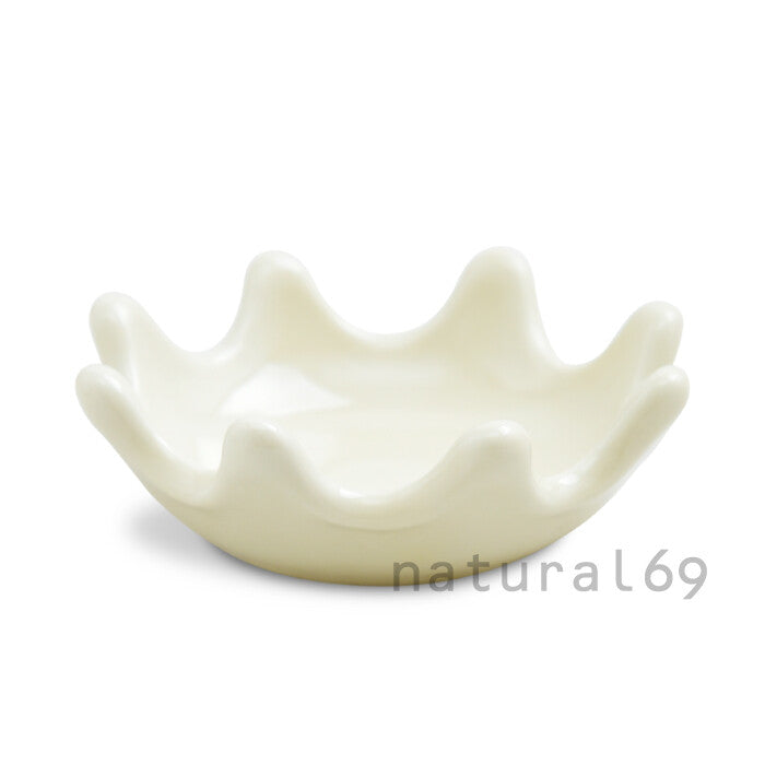 natural69 牛奶皇冠箸置豆缽 波佐見燒 日本製