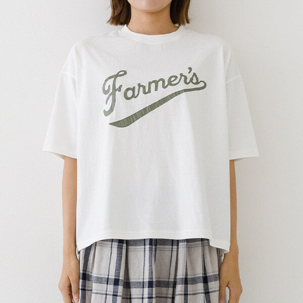 【kermu】接觸冷感裂紋字母寬版T恤 Japan E-Shop