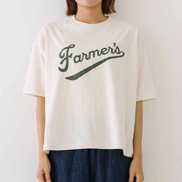【kermu】接觸冷感裂紋字母寬版T恤 Japan E-Shop