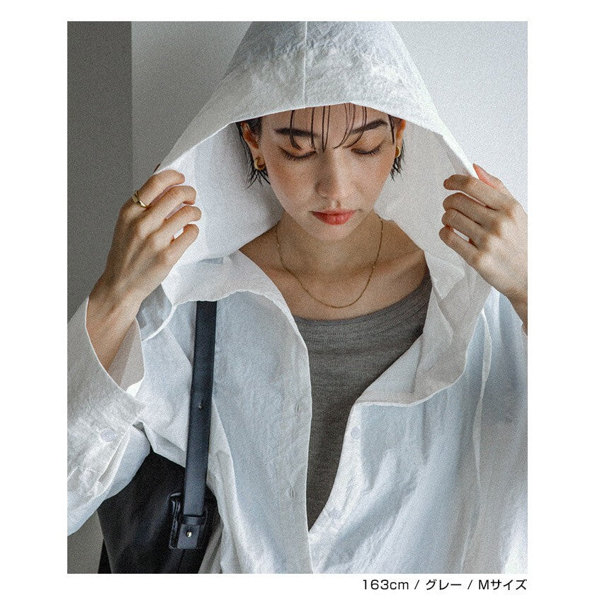 【evernavy】細羅紋圓領彈性長袖上衣 Japan E-Shop