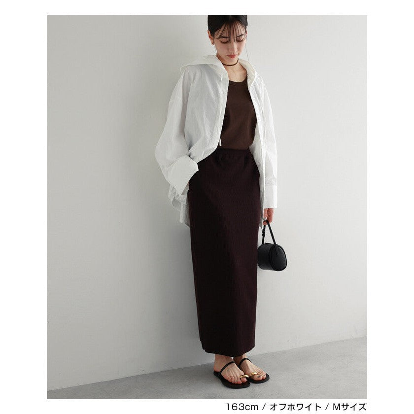 【evernavy】薄款尼龍連帽寬鬆長版襯衫 Japan E-Shop