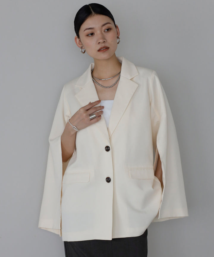 【TOPWHOLE】袖開衩腰帶西裝外套 Japan E-Shop
