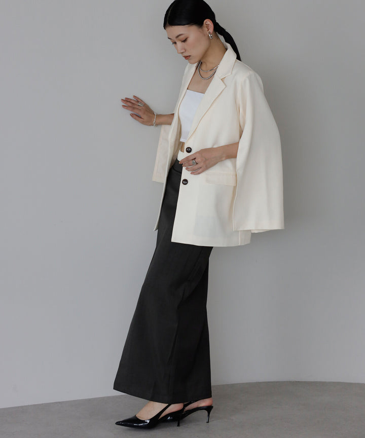 【TOPWHOLE】袖開衩腰帶西裝外套 Japan E-Shop