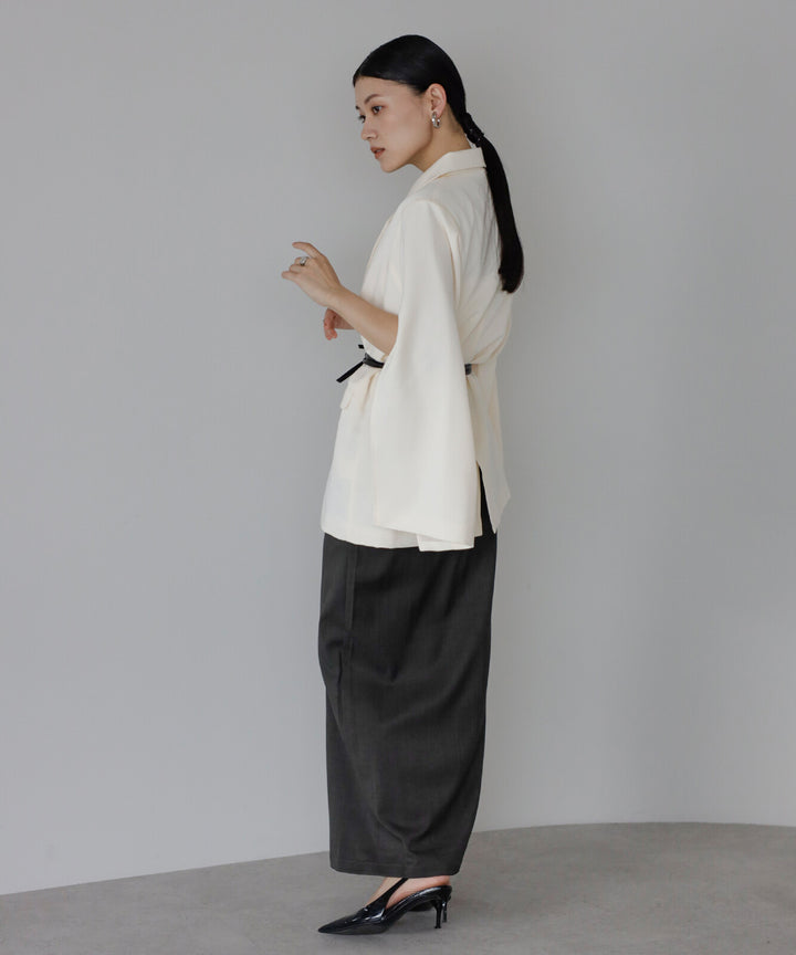 【TOPWHOLE】袖開衩腰帶西裝外套 Japan E-Shop