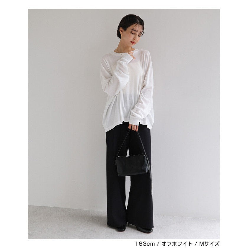 【evernavy】純棉柔軟羅紋長袖寬鬆上衣 Japan E-Shop