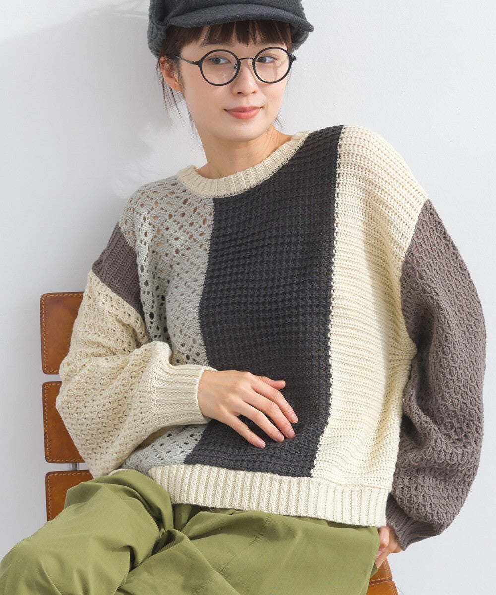 【iriey】透明感針織 寬鬆版型 套頭衫 Japan E-Shop