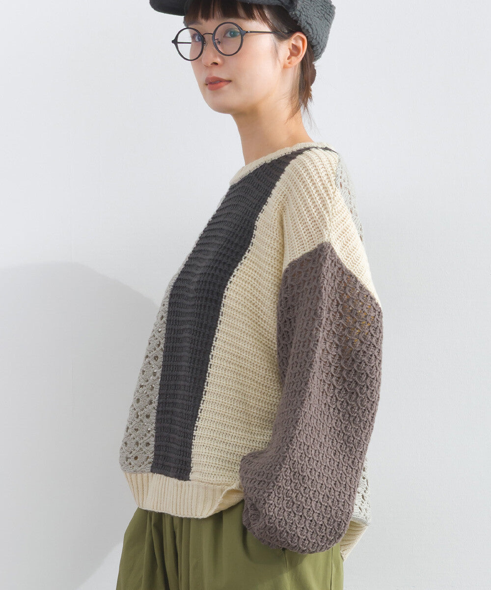 【iriey】透明感針織 寬鬆版型 套頭衫 Japan E-Shop