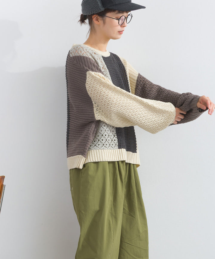 【iriey】透明感針織 寬鬆版型 套頭衫 Japan E-Shop