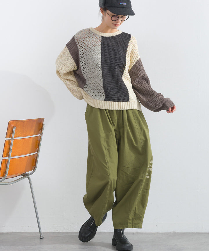 【iriey】透明感針織 寬鬆版型 套頭衫 Japan E-Shop