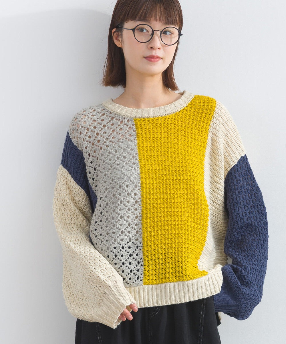 【iriey】透明感針織 寬鬆版型 套頭衫 Japan E-Shop