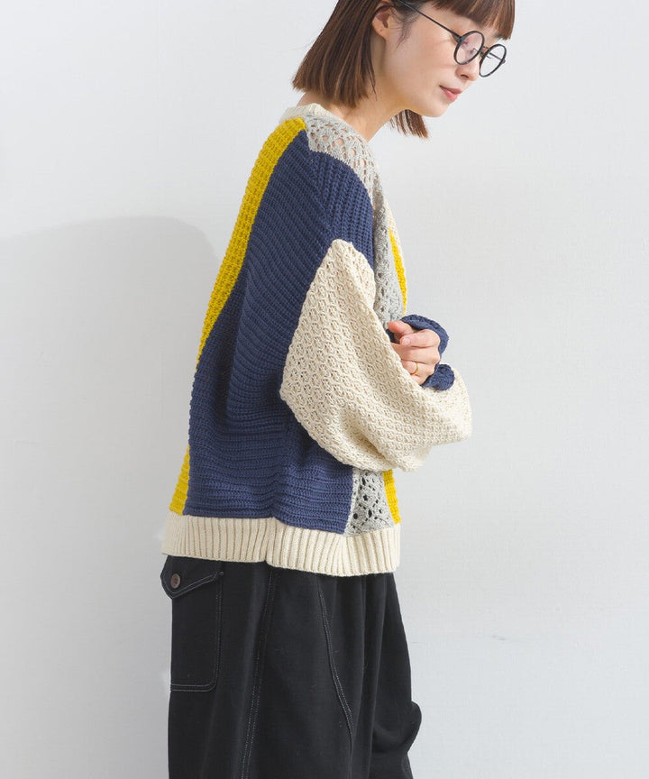 【iriey】透明感針織 寬鬆版型 套頭衫 Japan E-Shop