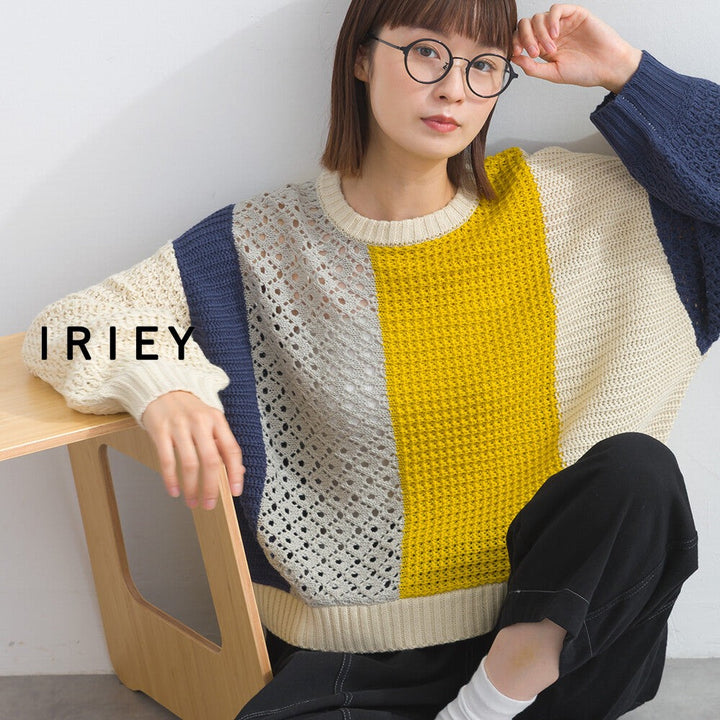【iriey】透明感針織 寬鬆版型 套頭衫 Japan E-Shop