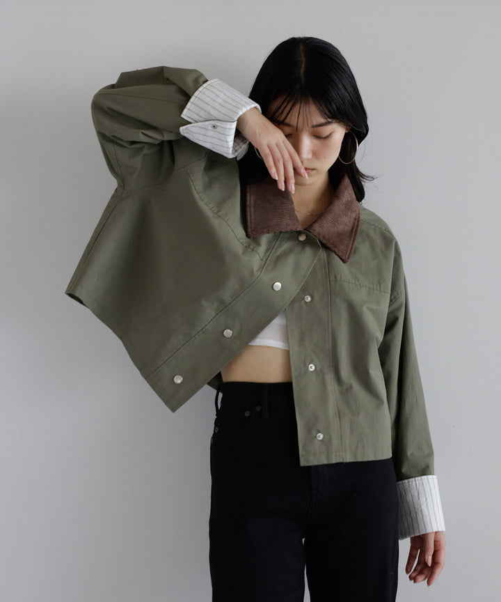 【TOPWHOLE】拼接燈芯絨領工裝外套 Japan E-Shop