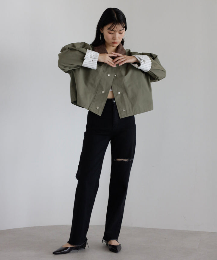【TOPWHOLE】拼接燈芯絨領工裝外套 Japan E-Shop
