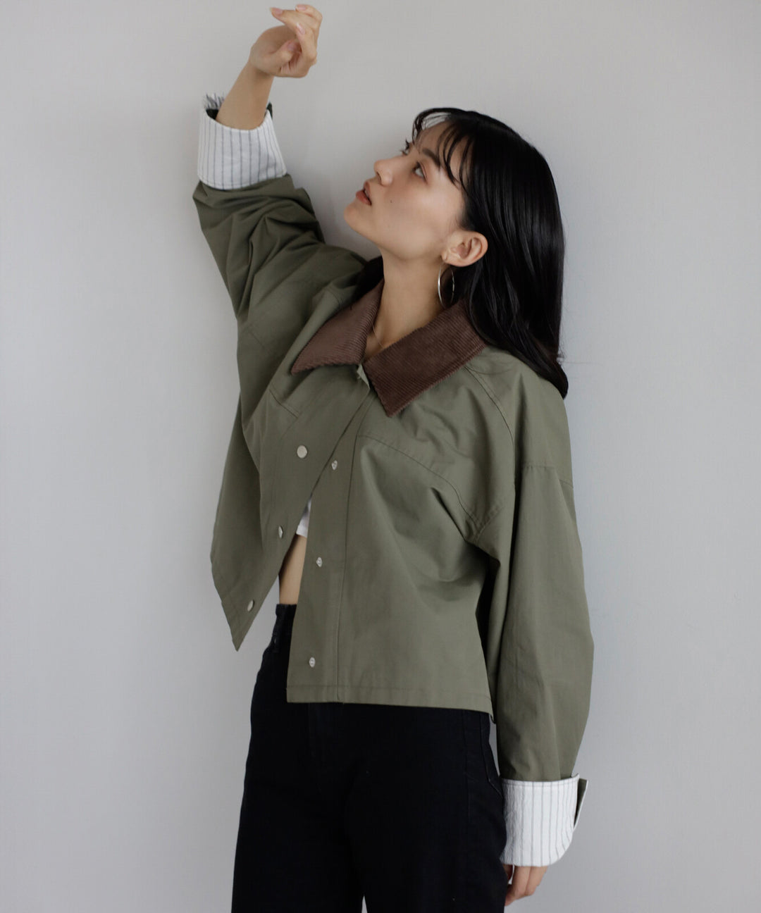 【TOPWHOLE】拼接燈芯絨領工裝外套 Japan E-Shop