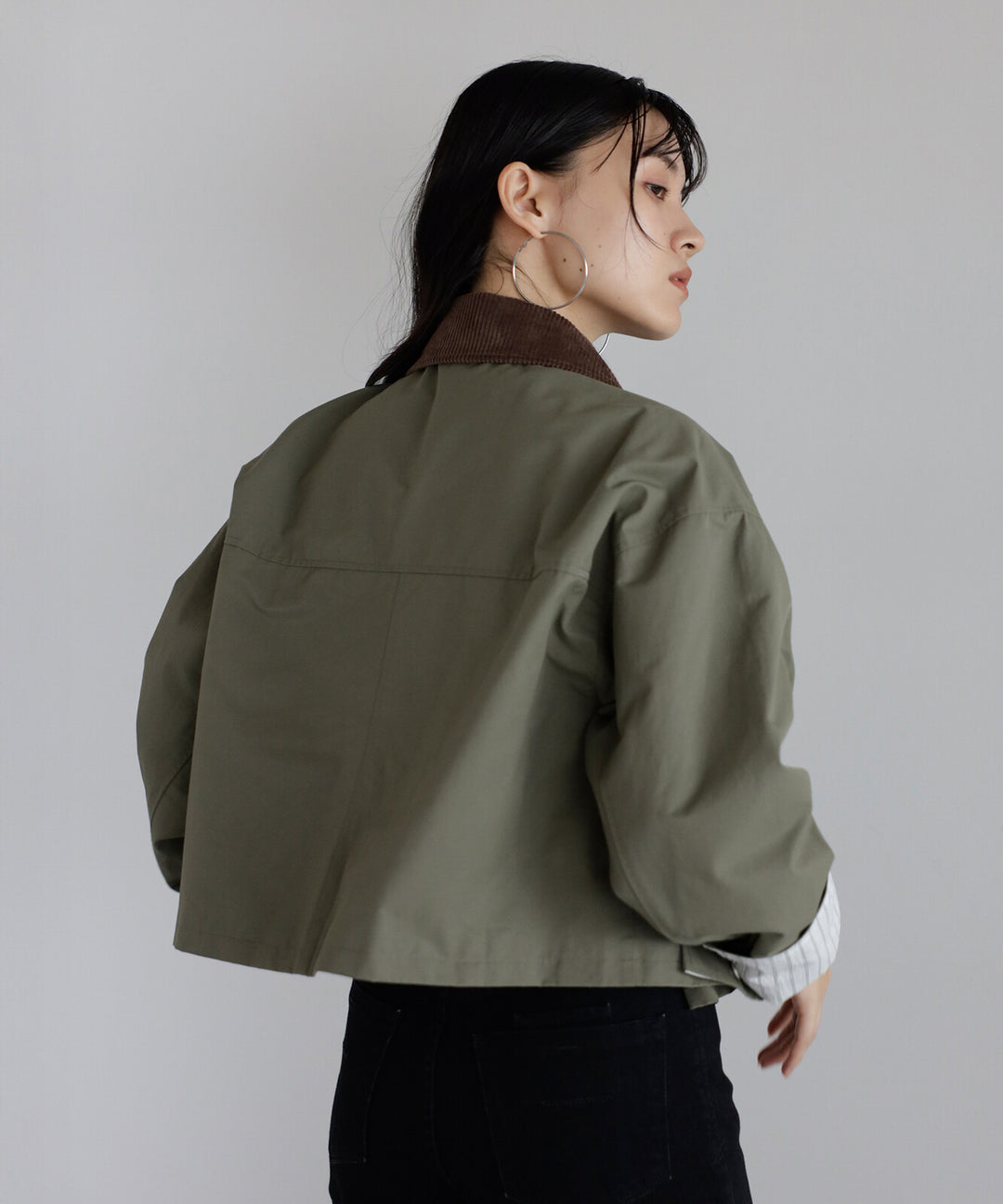 【TOPWHOLE】拼接燈芯絨領工裝外套 Japan E-Shop