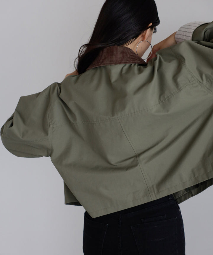 【TOPWHOLE】拼接燈芯絨領工裝外套 Japan E-Shop