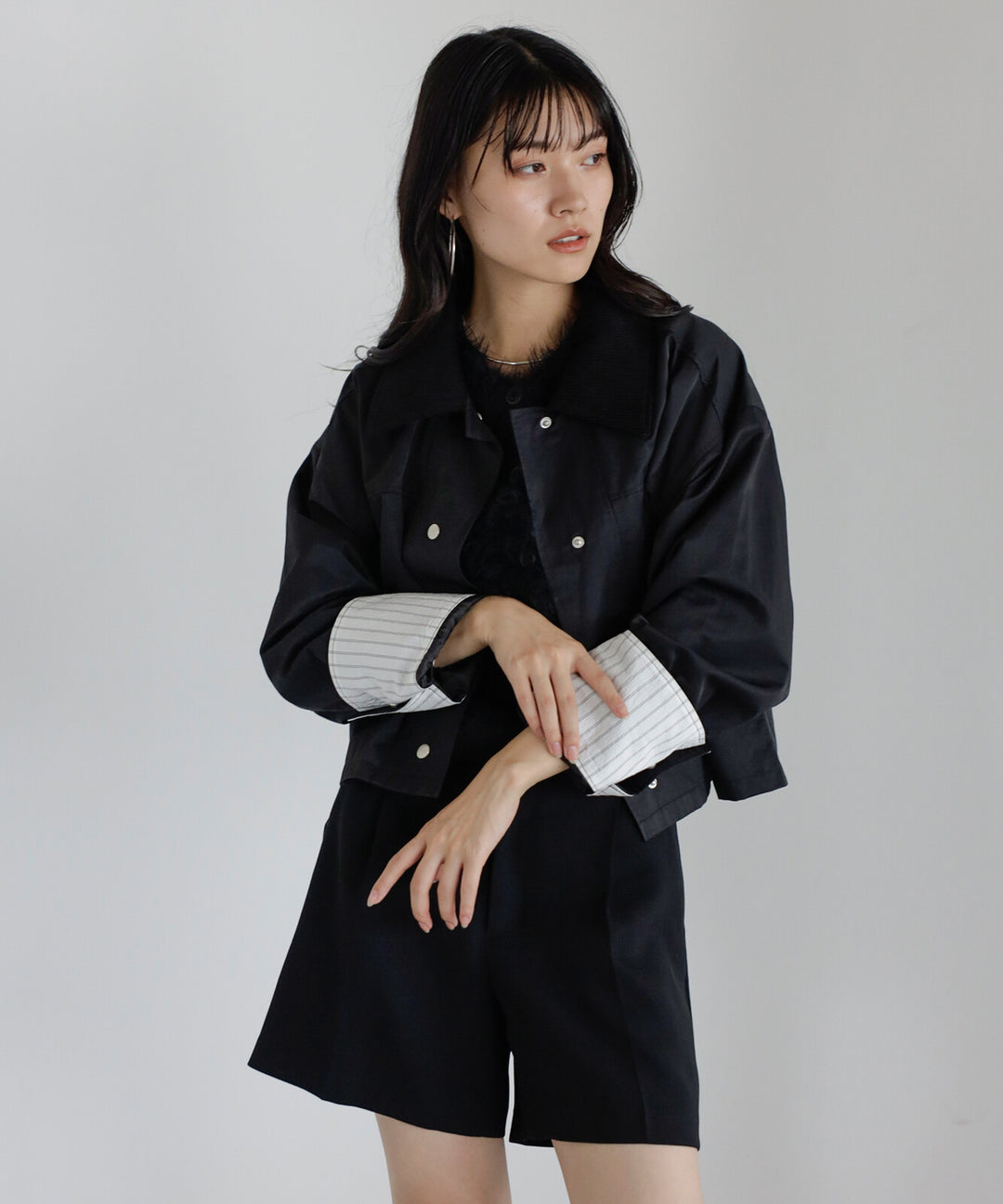 【TOPWHOLE】拼接燈芯絨領工裝外套 Japan E-Shop