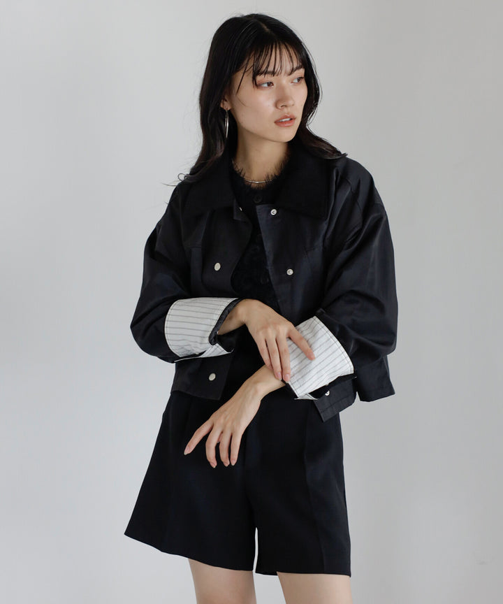 【TOPWHOLE】拼接燈芯絨領工裝外套 Japan E-Shop