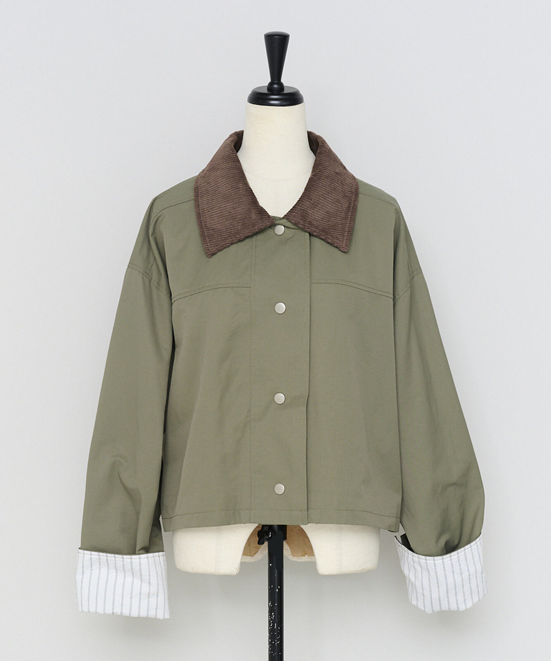 【TOPWHOLE】拼接燈芯絨領工裝外套 Japan E-Shop