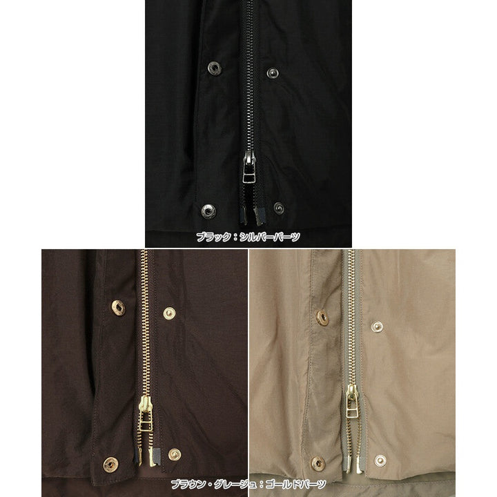 【evernavy】法國羽絨無領寬版側拉鍊外套 Japan E-Shop