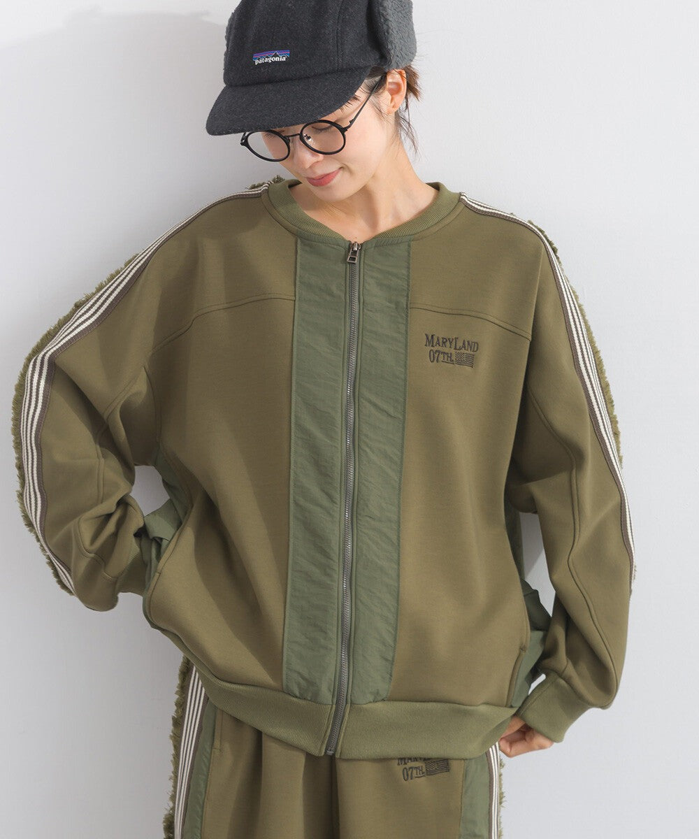 【iriey】流蘇線條織帶 彈力布料 拉鍊短外套 Japan E-Shop