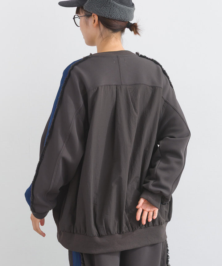 【iriey】流蘇線條織帶 彈力布料 拉鍊短外套 Japan E-Shop