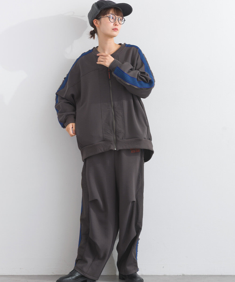 【iriey】流蘇線條織帶 彈力布料 拉鍊短外套 Japan E-Shop