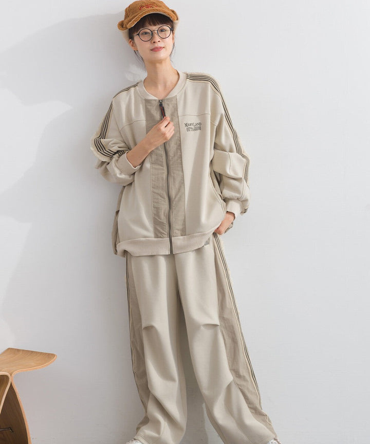 【iriey】流蘇線條織帶 彈力布料 拉鍊短外套 Japan E-Shop