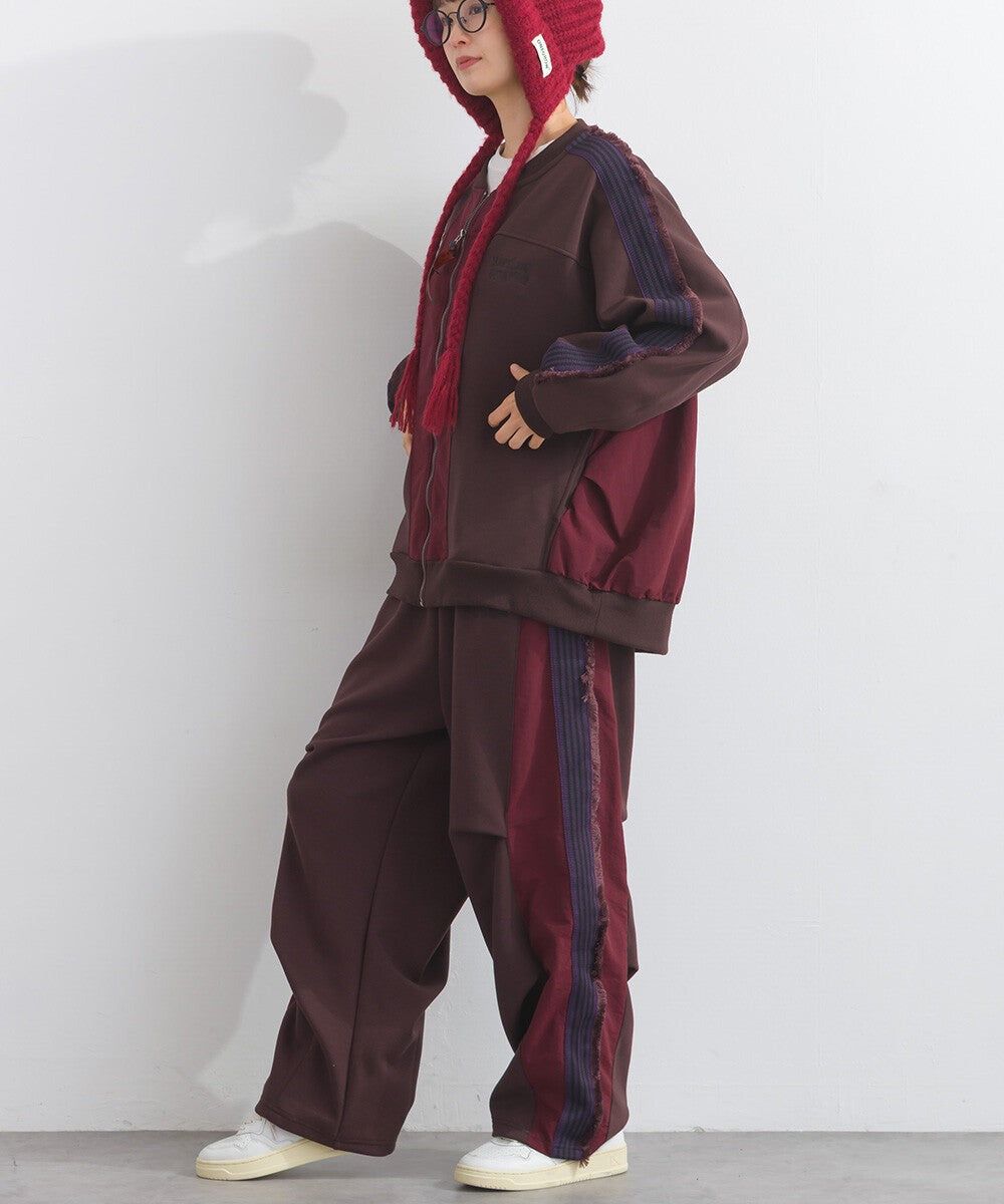 【iriey】流蘇線條織帶 彈力布料 拉鍊短外套 Japan E-Shop