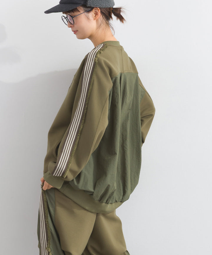 【iriey】流蘇線條織帶 彈力布料 拉鍊短外套 Japan E-Shop