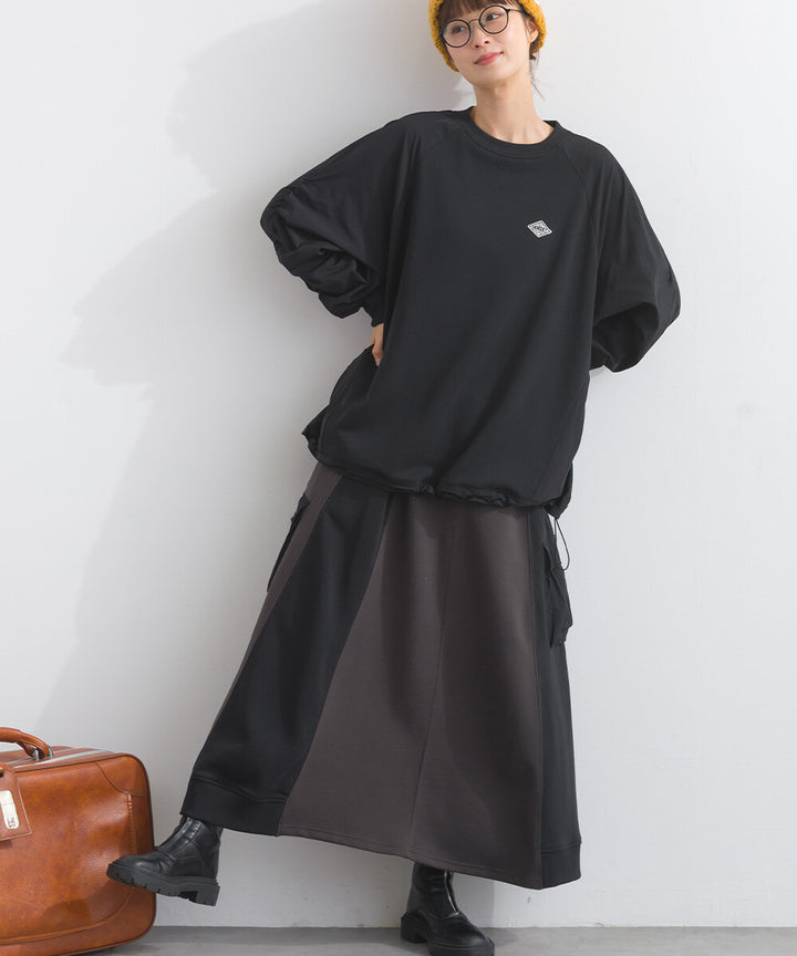 【iriey】復古改造風 厚刷毛×尼龍拼接 拉鍊套頭衫 Japan E-Shop