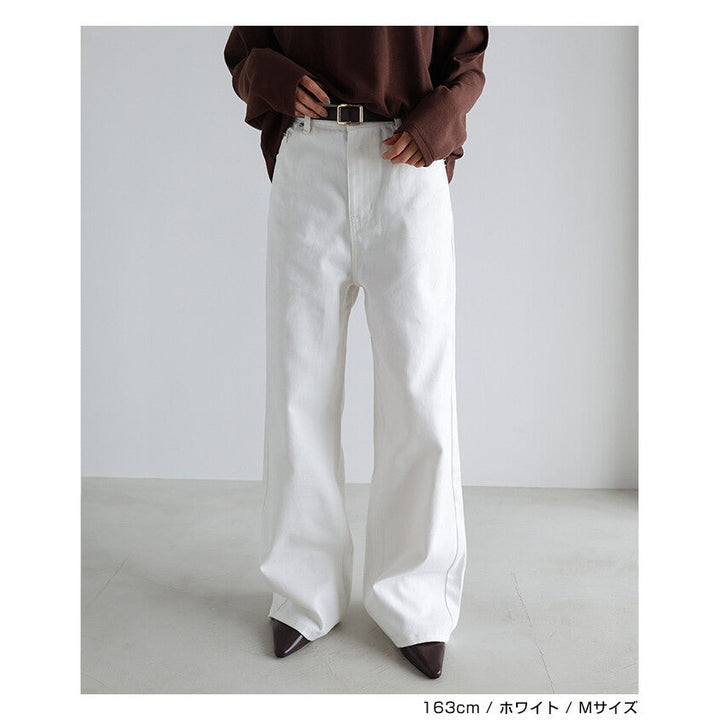 【evernavy】100%純棉斜紋高腰弧形長褲 S至XL Japan E-Shop
