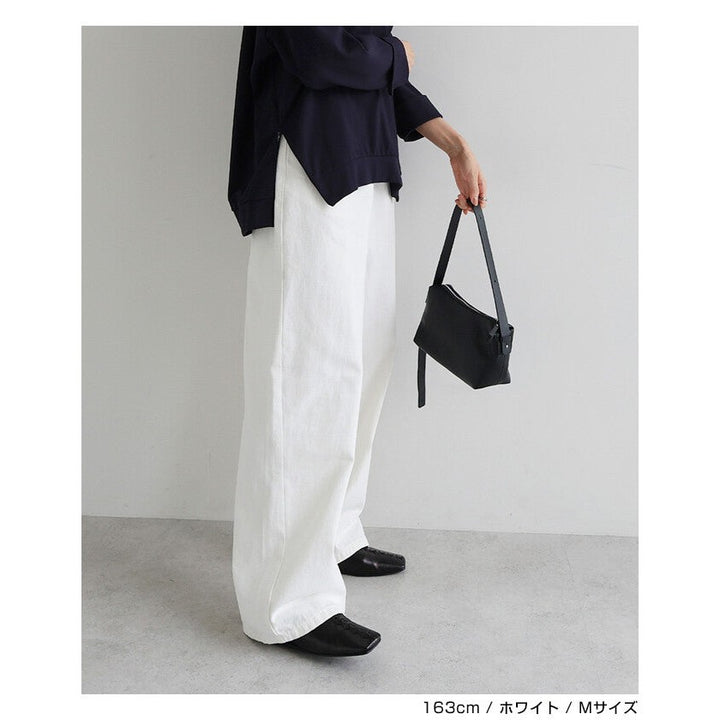 【evernavy】100%純棉斜紋高腰弧形長褲 S至XL Japan E-Shop