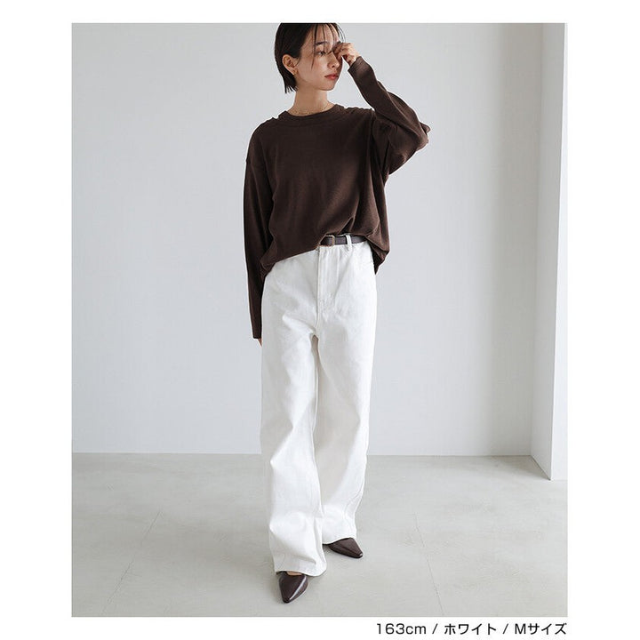 【evernavy】100%純棉斜紋高腰弧形長褲 S至XL Japan E-Shop