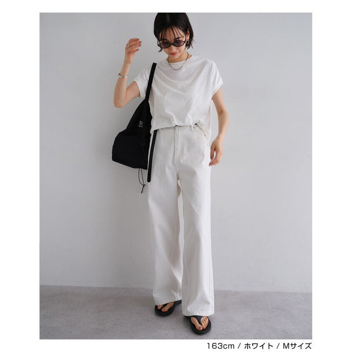 【evernavy】100%純棉斜紋高腰弧形長褲 S至XL Japan E-Shop