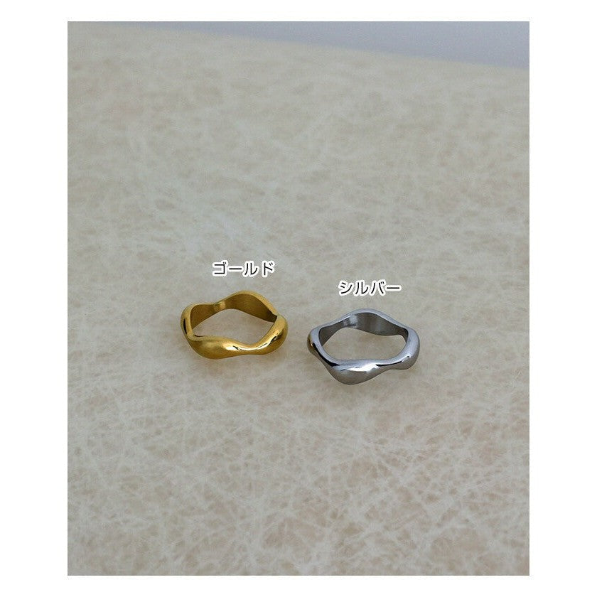 【evernavy】醫療級不鏽鋼立體波浪戒指 多尺寸 Japan E-Shop