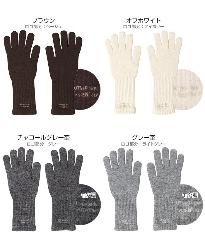 【ANME】刺繡織標指穴手套 智慧型手機操作友善 顏色