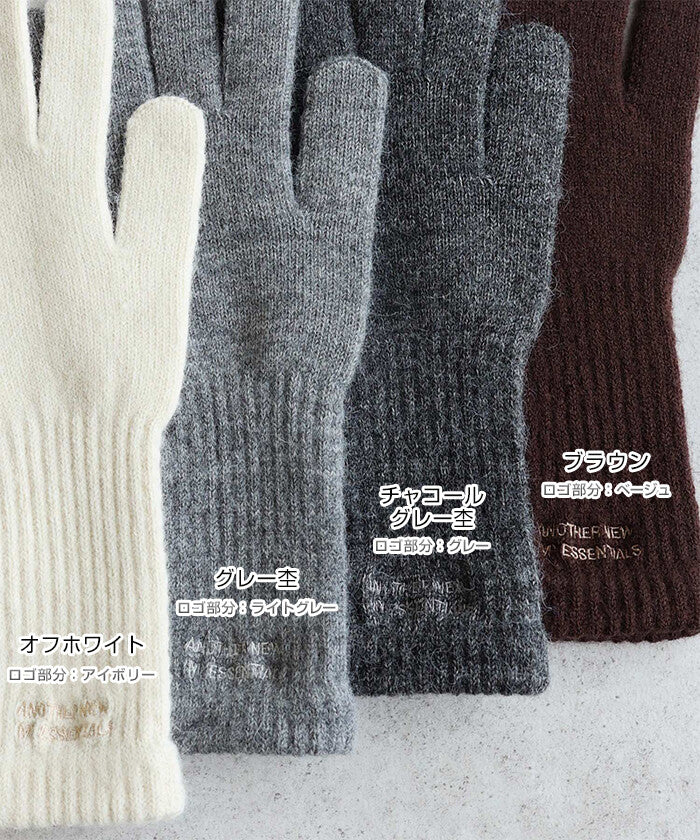 【ANME】刺繡織標指穴手套 智慧型手機操作友善 顏色