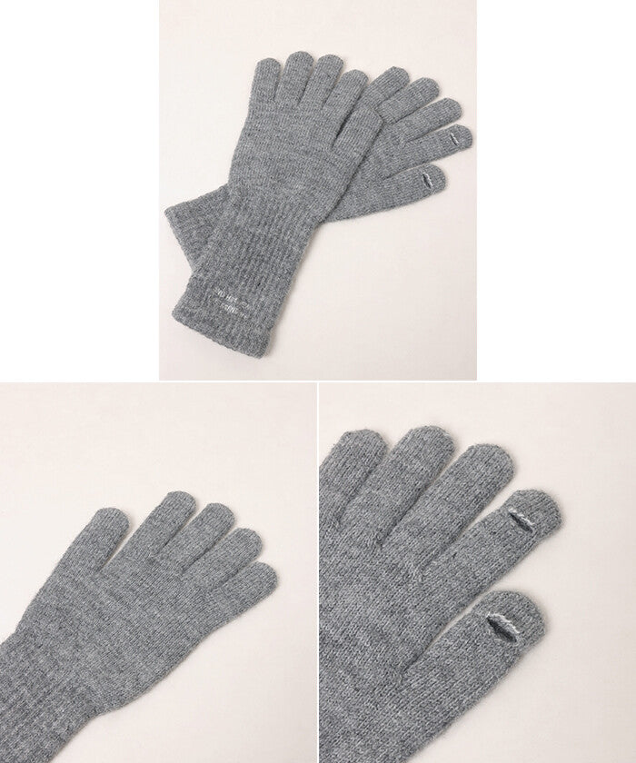 【ANME】刺繡織標指穴手套 智慧型手機操作友善 顏色