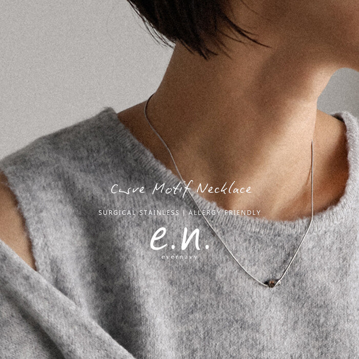 【evernavy】外科級不鏽鋼彎曲造型項鏈 Japan E-Shop