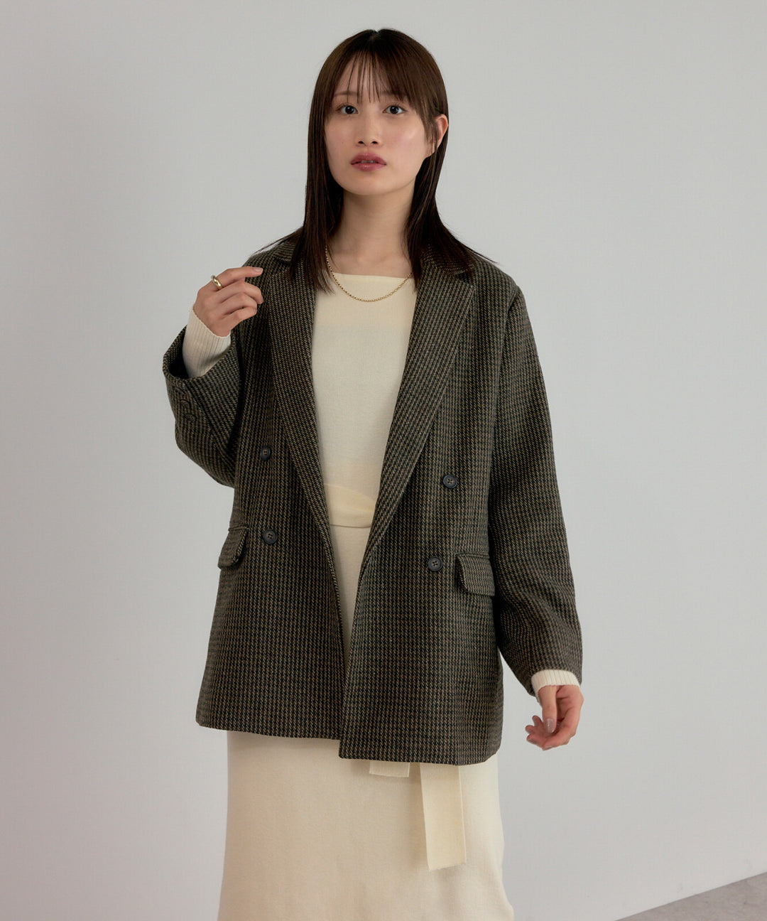 【TOPWHOLE】直線版型雙排釦外套 Japan E-Shop