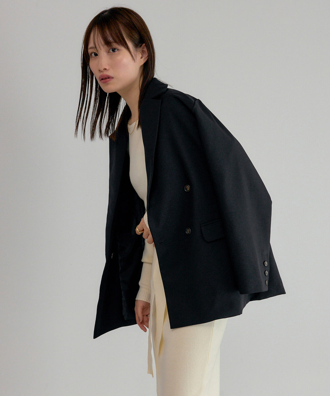 【TOPWHOLE】直線版型雙排釦外套 Japan E-Shop
