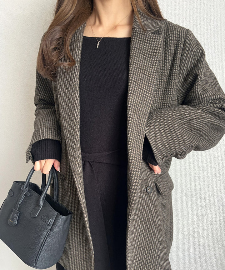 【TOPWHOLE】直線版型雙排釦外套 Japan E-Shop