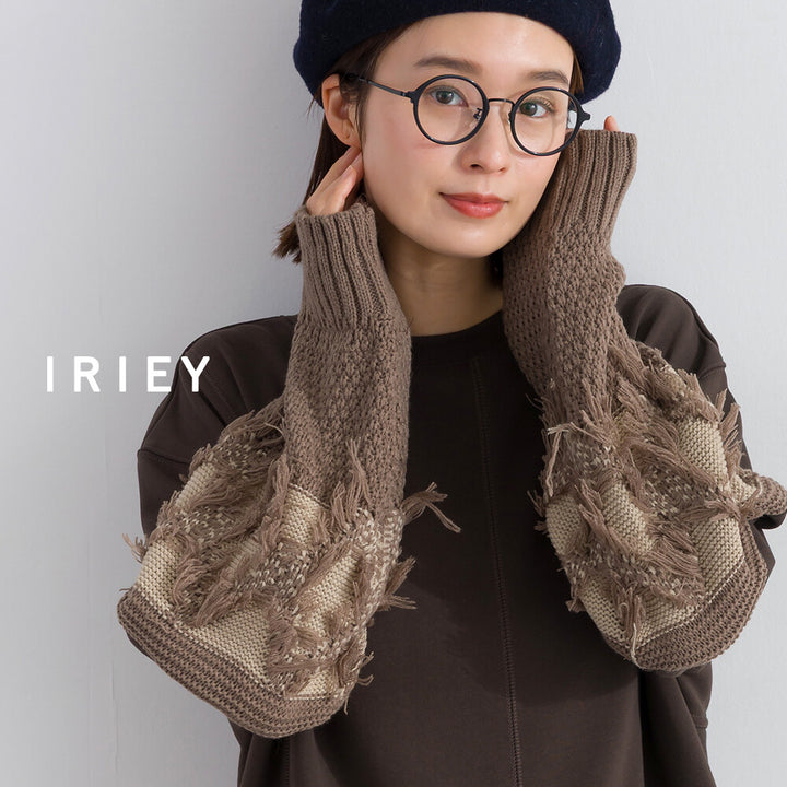 【iriey】袖口流蘇拼接 厚刷毛 寬鬆套頭上衣 Japan E-Shop