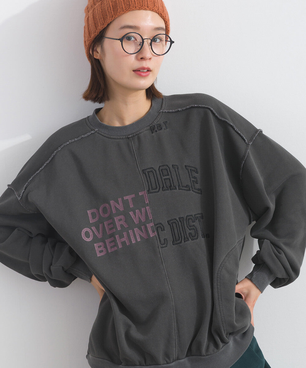 【iriey】雪花水洗針織 復古品牌字母 套頭衫 Japan E-Shop